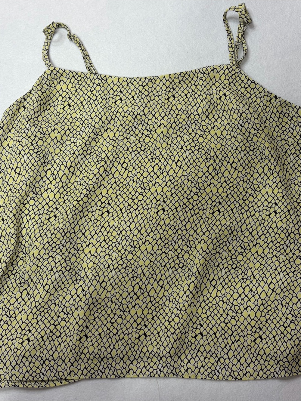 Robert Rodriguez XS Yellow Black Geometric Print Cami Top